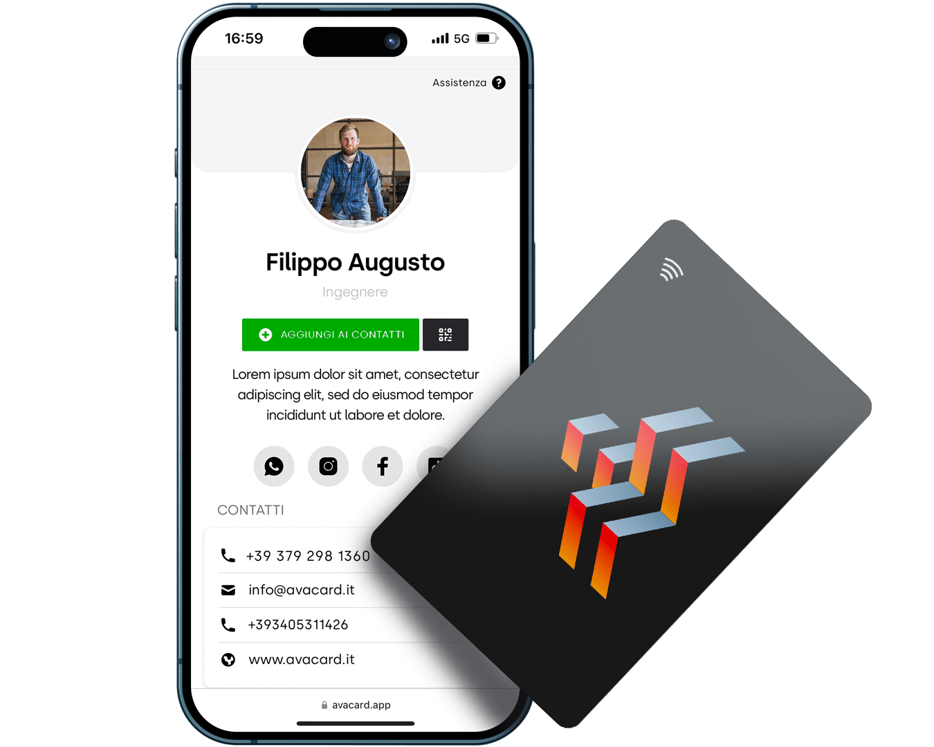 biglietto da visita per ingegnere