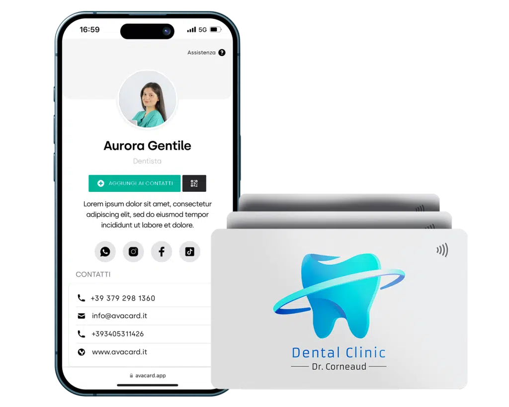 Biglietto da visita per dentista