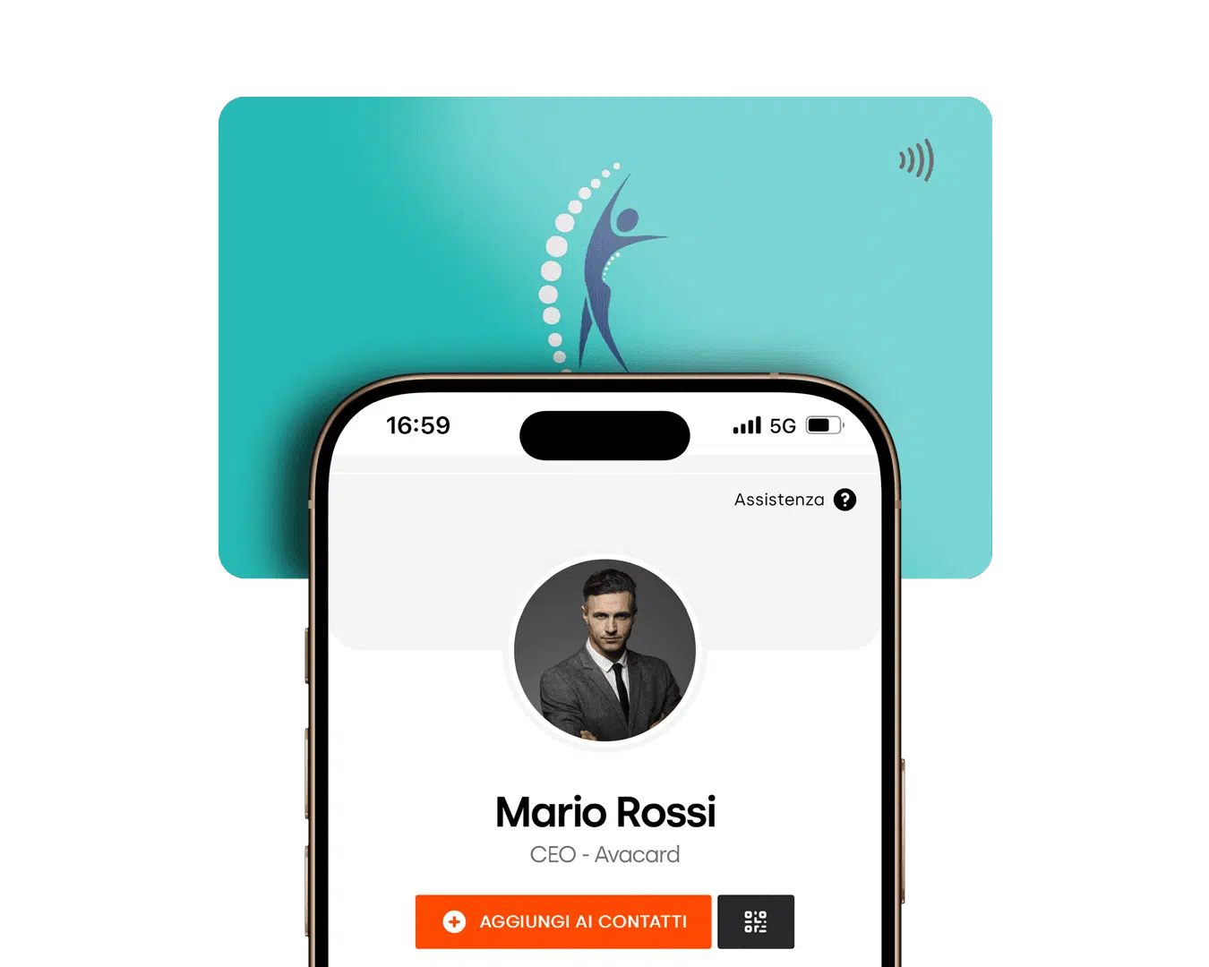 biglietto da visita per fisioterapista
