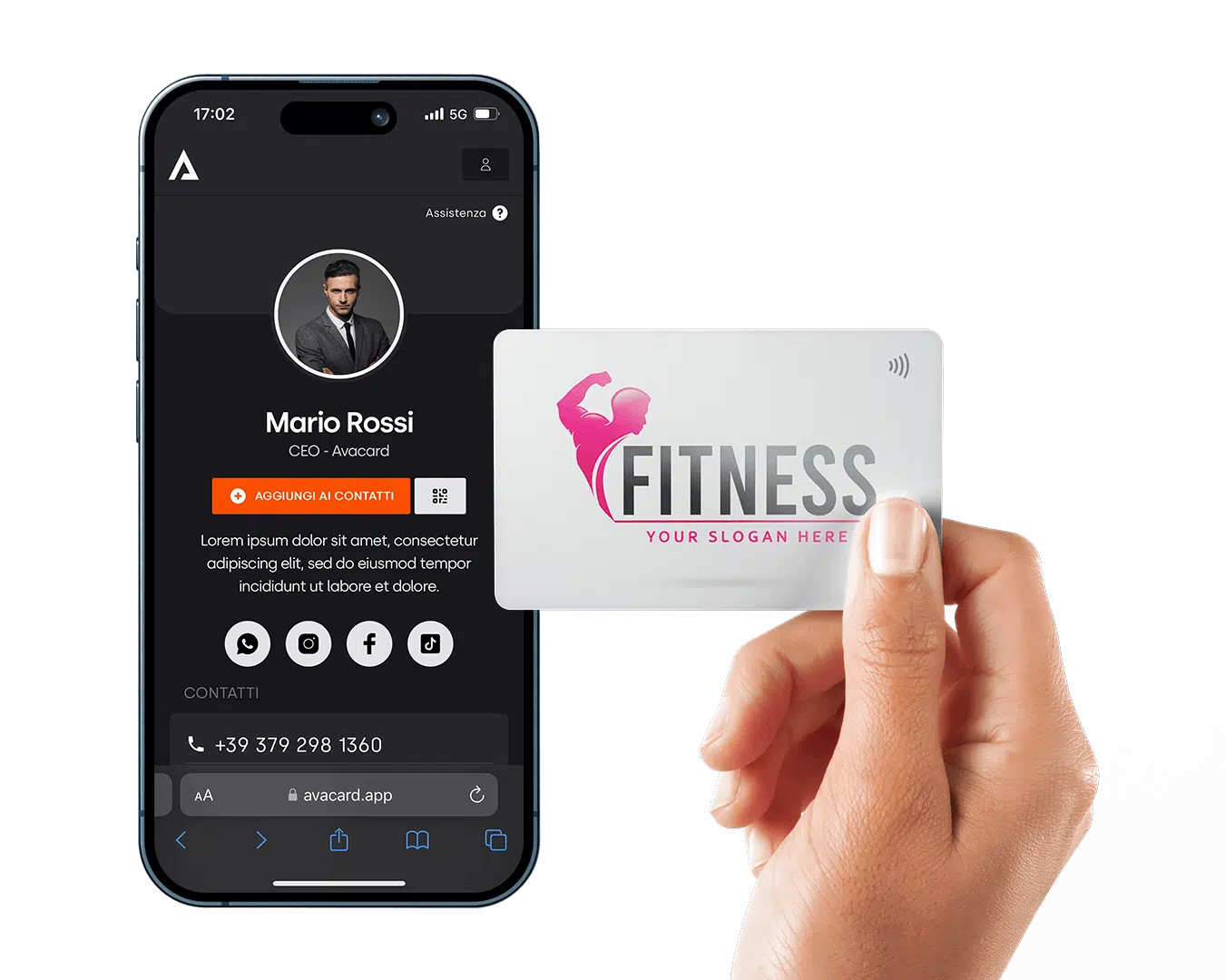 Biglietto da visita per personal trainer