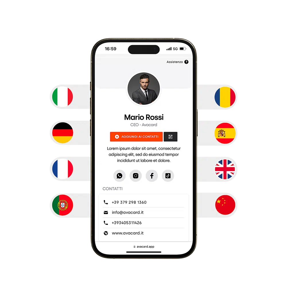 Auto-detect language Avacard